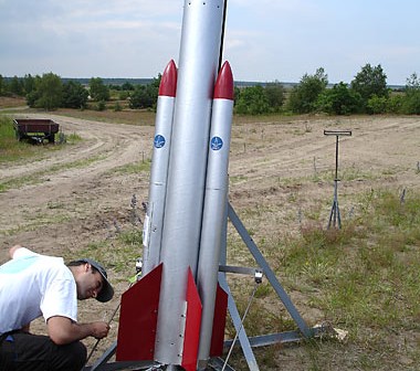 Przygotowania do drugiego lotu rakiety parowej B4-1 / Credits: TU Berlin